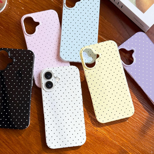 Zylor Anuck for iPhone 17 Case Polka Dot Phone Case, Cute Trendy Polka Dots Pattern Print Aesthetic Simple Design Soft TPU Slim Shockproof Protective Phone Cover...