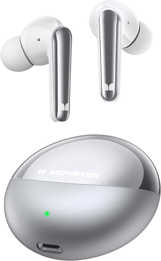Monster N-Lite 203 Bluetooth 5.3 Wireless Earbuds | 30H Playtime | HiFi Stereo Sound