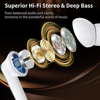 Monster N-Lite 203 Bluetooth 5.3 Wireless Earbuds | 30H Playtime | HiFi Stereo Sound