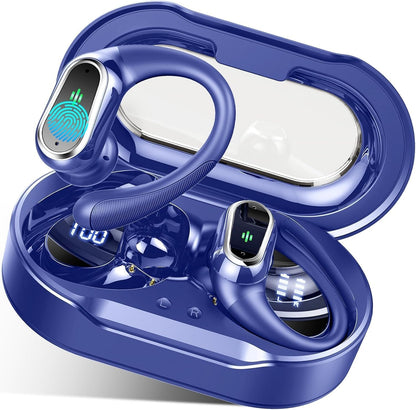 Wireless Earbuds, 2026 Bluetooth 5.4 Headphones Sport, 50Hrs HiFi Stereo Deep Bass Over-Ear buds with ENC Noise Cancelling Mic, IP7 Waterproof & LED...