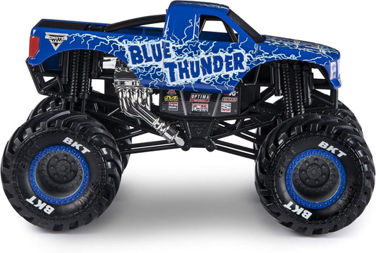Monster Jam Blue Thunder Monster Truck, Official 1:24 Scale Die-Cast Toy Vehicle