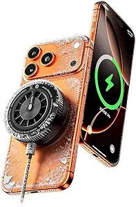 Black Shark 25W Magnetic Wireless Charger with Cooling Fan, MagSafe Phone Cooler for iPhone 17/16/15/14, Fast Charging for Gaming & Streaming