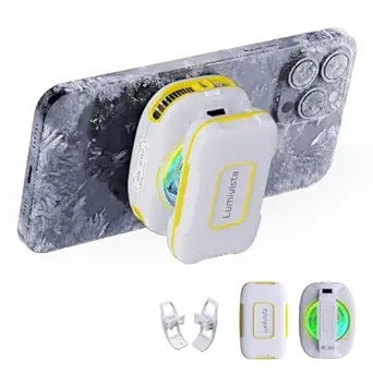 Magnetic Phone Cooler for Gaming, Rechargeable RGB Cooling Fan, Portable Mobile Radiator for iPhone, Android & iPad
